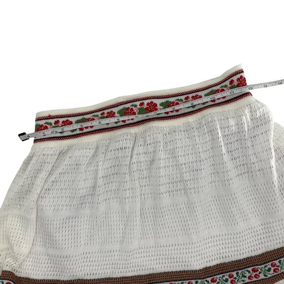 Cecilia Prado White Maxi Skirt Embroidery Swiss Dot Anthropologie Petite L PL - Picture 8 of 9